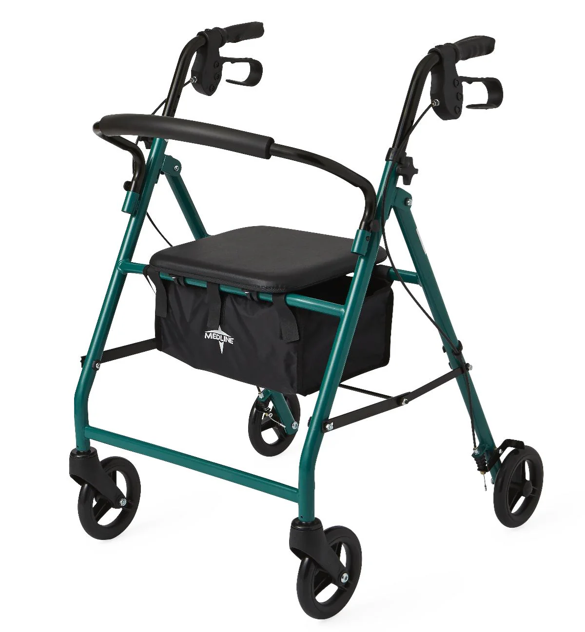 Rollator - Steel - Green - 6 In.Whls