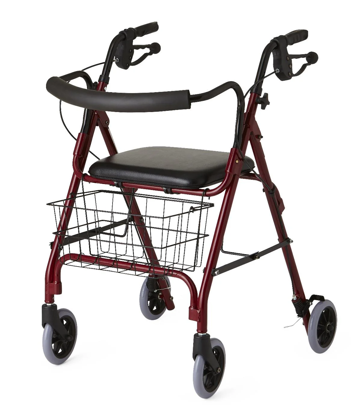 Rollator Deluxe - Black - 6 In.Whls - Image 2