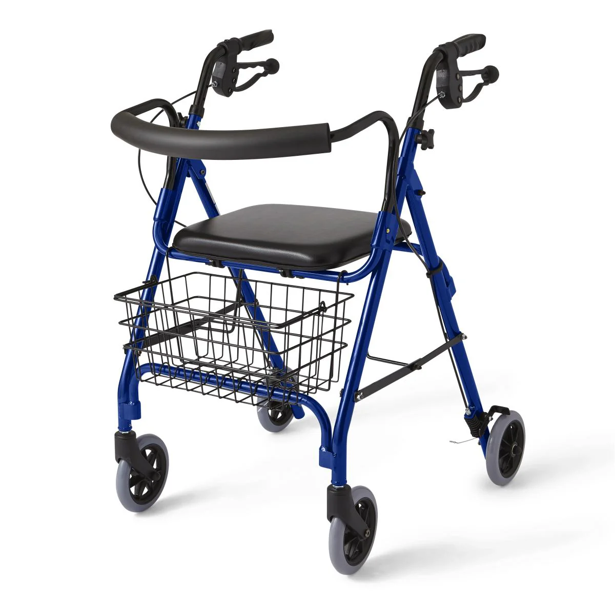 Rollator - Deluxe - Blue - 6 In.Whls