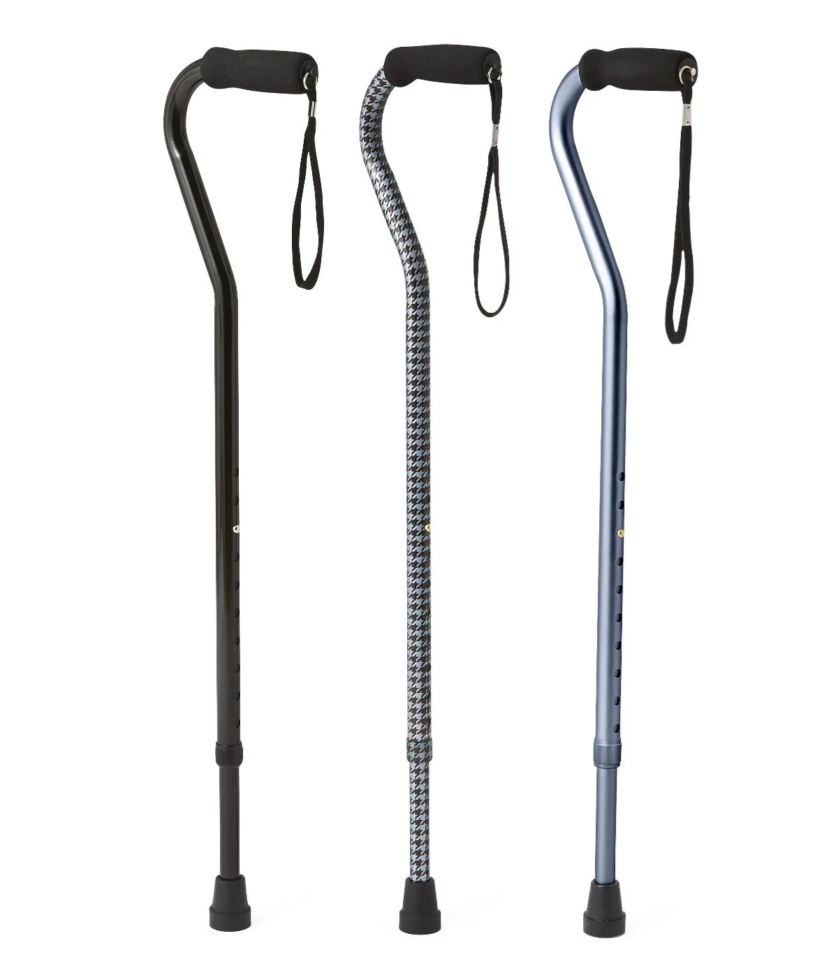 Offset Handle Fashion Cane, Black - Image 2