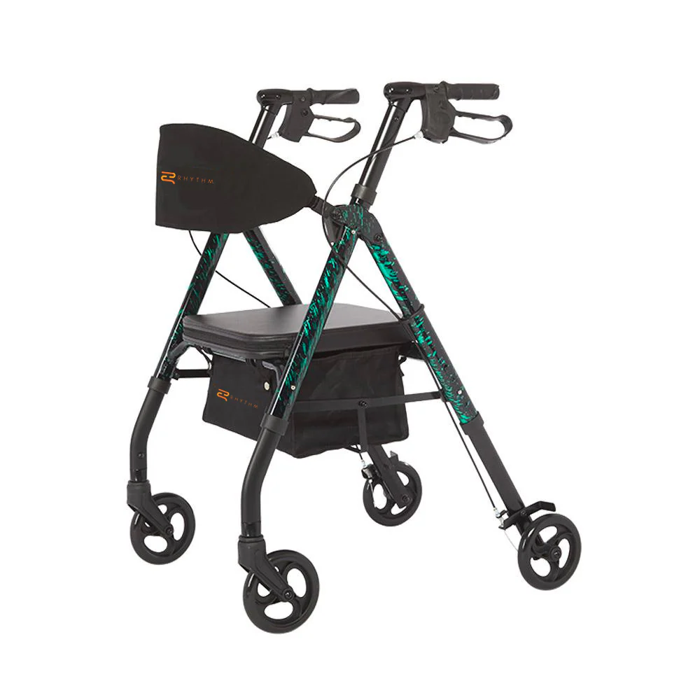 Rollator - Aluminum - Seat Height Adjustment - 6" Wheels - Image 3