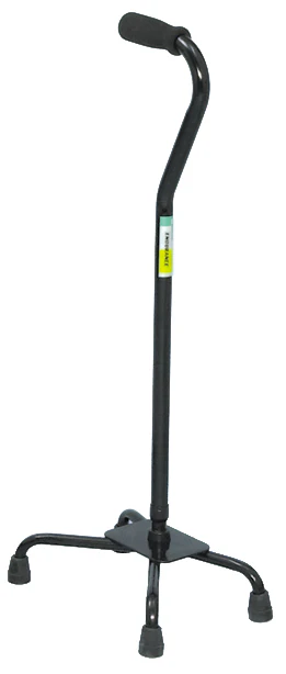 Small Base Quad Cane - Black