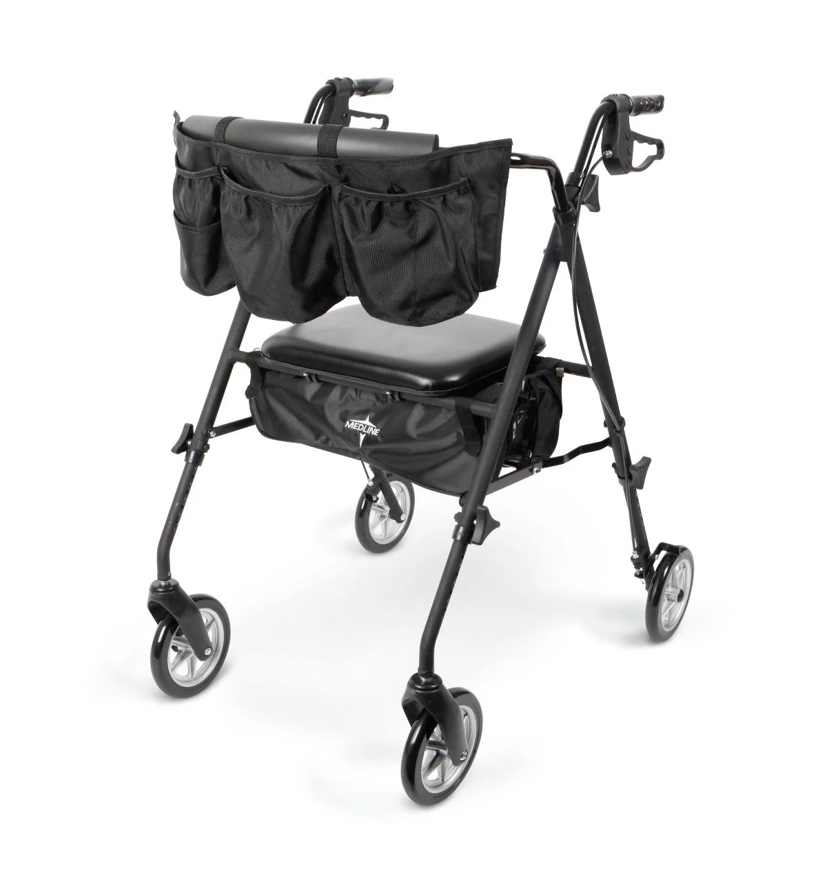 Rollator - Stealth - Black - 7 In.Whls