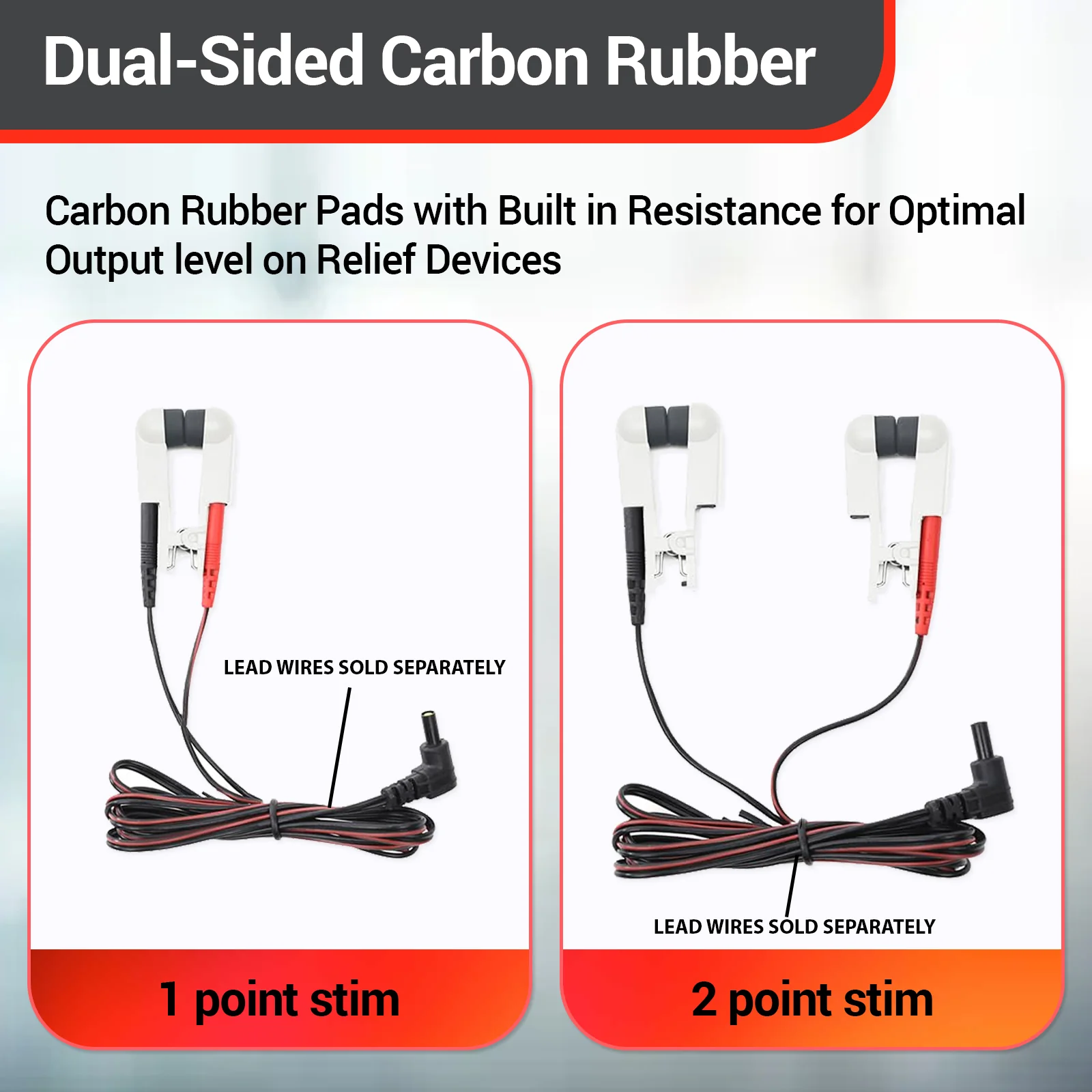 TENS Unit Vagus Nerve Dual-Soft Carbon Ear Clips - Image 8