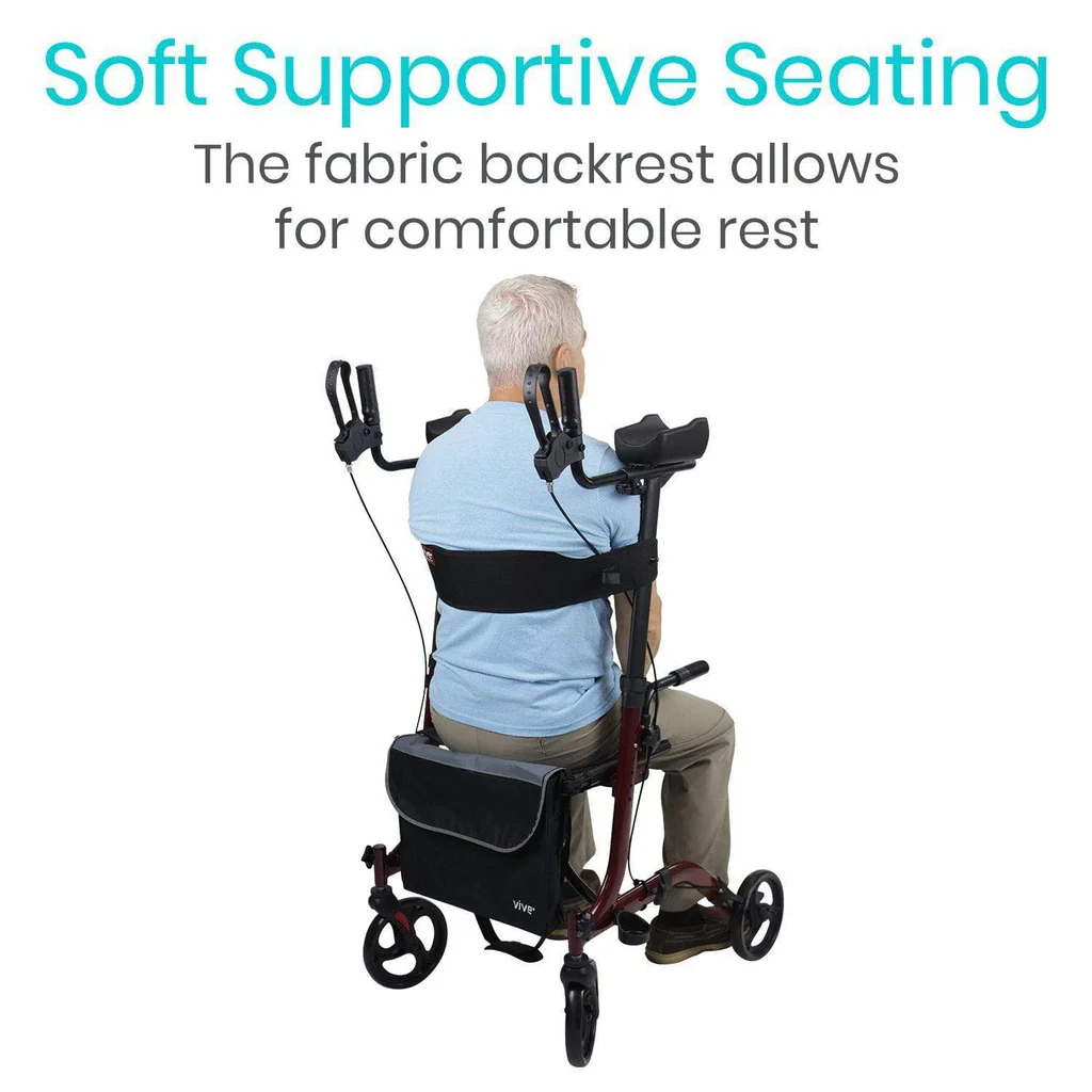 UpRight Walker - 4 Wheels with Seat - Image 12
