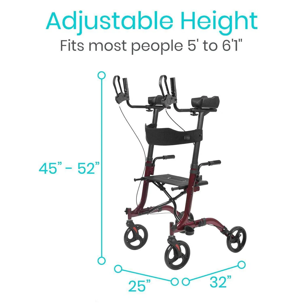 UpRight Walker - 4 Wheels with Seat - Image 4