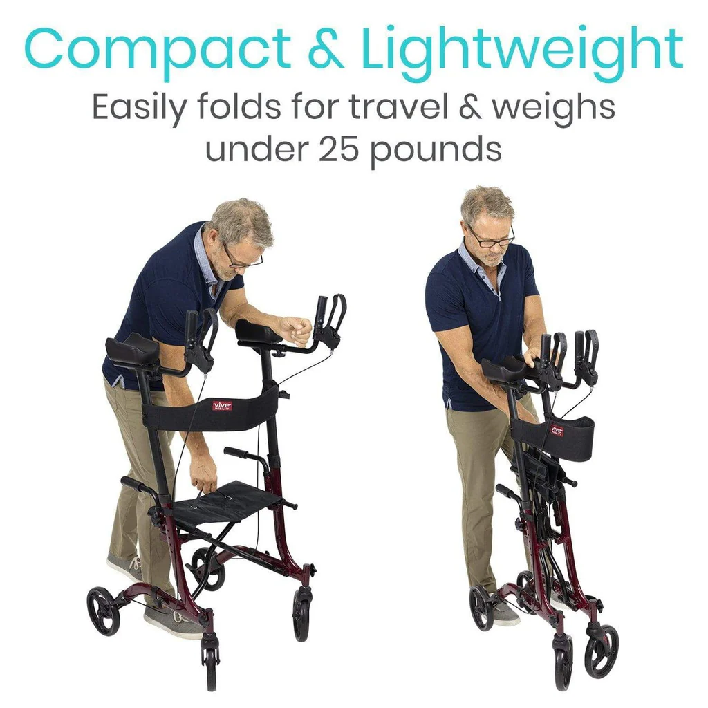 UpRight Walker - 4 Wheels with Seat - Image 9