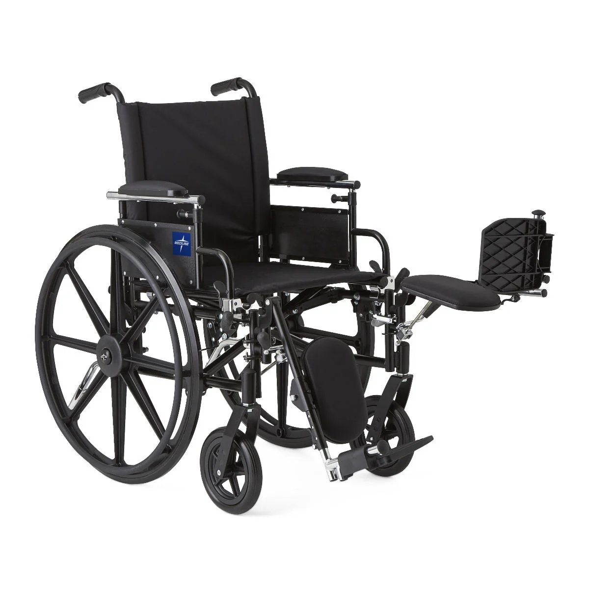 Wheelchair - 18" Seat Width - Elevating Leg Rests - Lightweight - Image 3