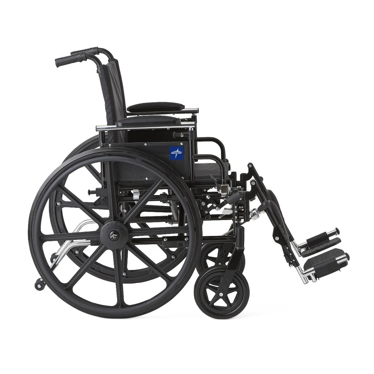 Wheelchair - 18" Seat Width - Elevating Leg Rests - Lightweight - Image 5