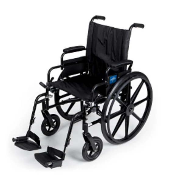 Wheelchair - 22" Seat Width - Lightweight - SwingAway Leg Rests - Image 6
