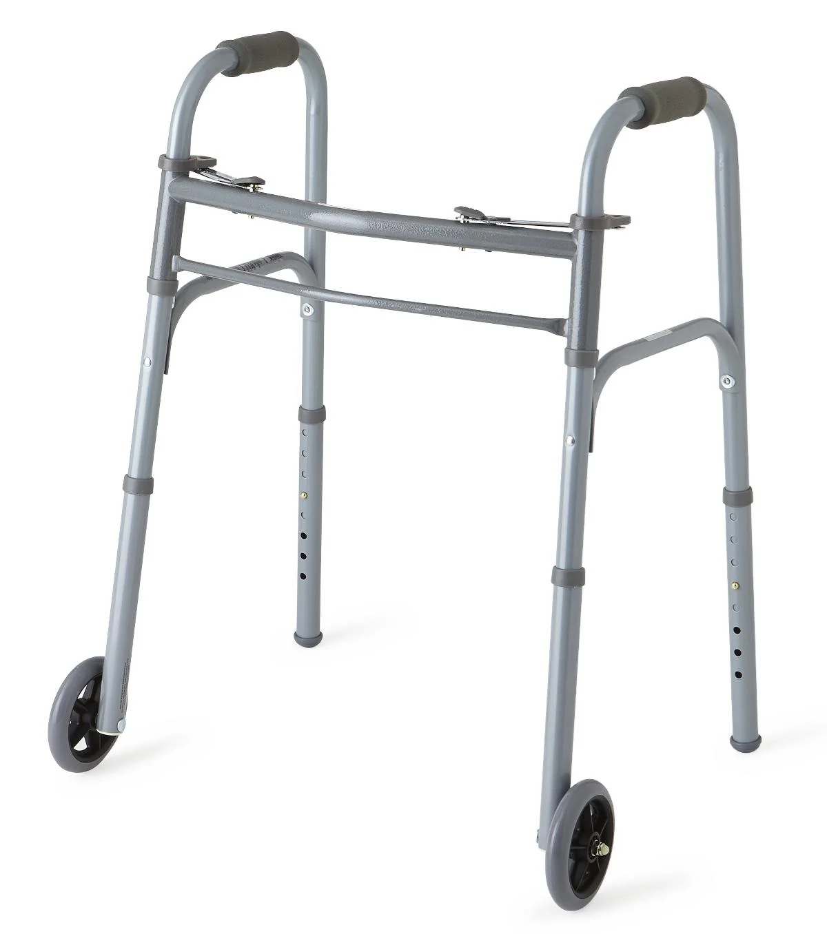 Youth Two-Button Folding Walkers with 5" Wheels,Junior